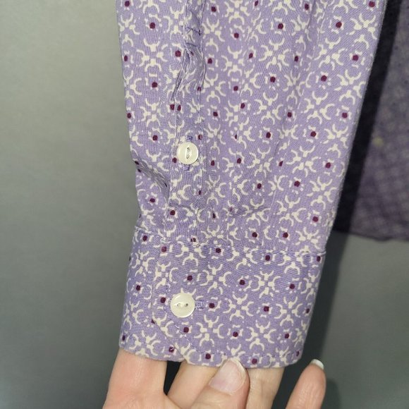 Eddie Bauer Shirt Womens PL Wrinkle‎ Free Shaped Fit Long Sleeve Button Up - Picture 2 of 11